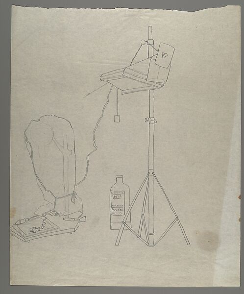 [Photographic Enlargers], Walker Evans (American, St. Louis, Missouri 1903–1975 New Haven, Connecticut), Pencil on paper 