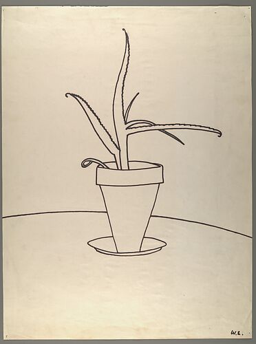 [Line Drawing of Potted Plant]