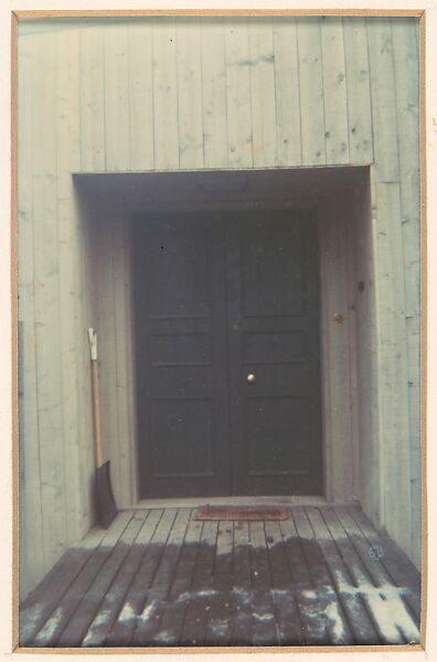 Door of Walker Evans' House, Old Lyme, Connecticut, William Christenberry (American, 1936–2016), Chromogenic print 