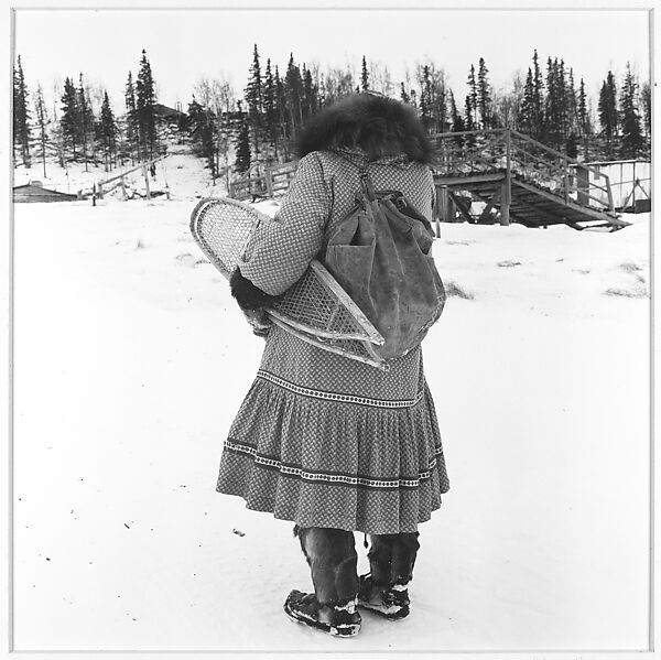 [Woman with Snowshoes], Alex Harris (American, born 1949), Gelatin silver print 