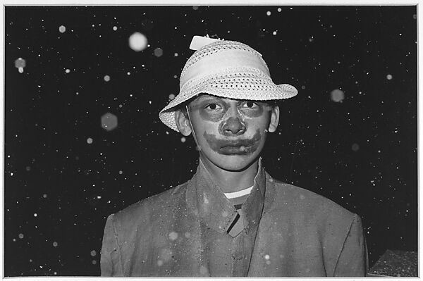 [Boy in Clown Costume], Alex Harris (American, born 1949), Gelatin silver print 
