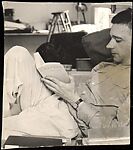 [Walker Evans, Reading Ulysses in Apartment at 441 East 92nd Street, New York City]