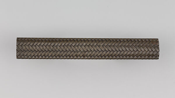 Knife Handle (Kozuka), Copper-silver alloy (shibuichi), Japanese 