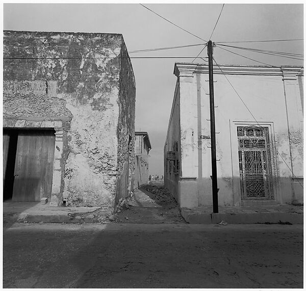 [View of Alley with Five Men at Far End, Campeche, Mexico], Harry Callahan (American, Detroit, Michigan 1912–1999 Atlanta, Georgia), Gelatin silver print 