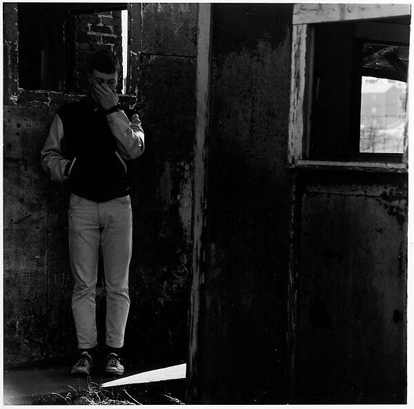 Ralph Eugene Meatyard | [Boy Standing in Room, with Hand to Face] | The ...