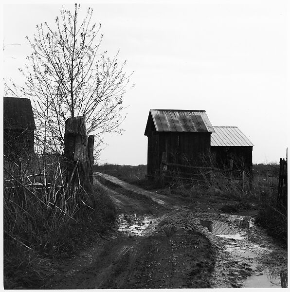 [Landscape with Barn and Dirt Path], Ralph Eugene Meatyard (American, 1925–1972), Gelatin silver print 
