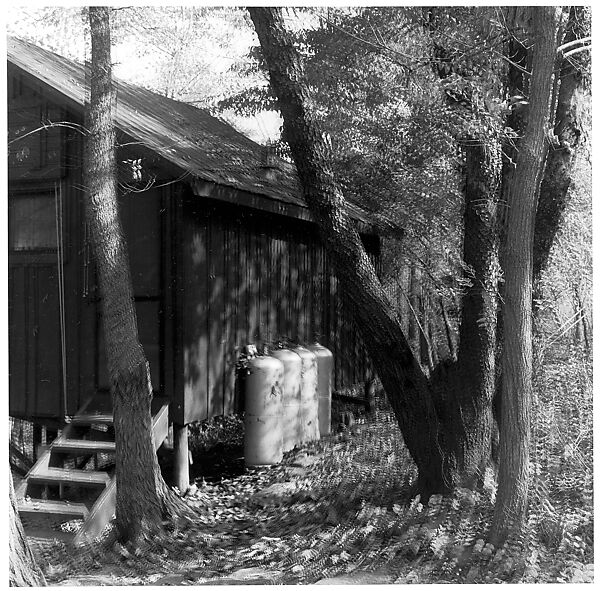 [Blurred View of Side of House with Four Tanks], Ralph Eugene Meatyard (American, 1925–1972), Gelatin silver print 