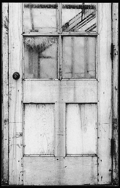 [Exterior Door with Glass Panes], Ralph Eugene Meatyard (American, 1925–1972), Gelatin silver print 