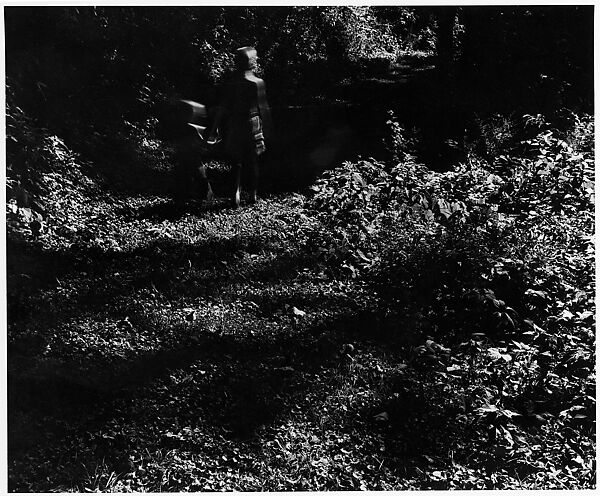 [Two Children in Forest, From Behind], Ralph Eugene Meatyard (American, 1925–1972), Gelatin silver print 