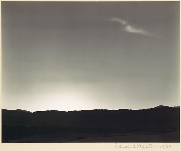 Clouds, Death Valley, Edward Weston (American, Highland Park, Illinois 1886–1958 Carmel, California), Gelatin silver print 