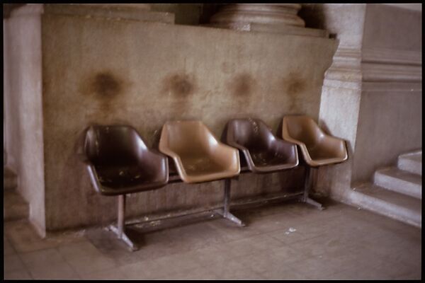 Waiting Chairs, Gabriel Orozco (Mexican, born Jalapa Enriquez, 1962), Silver dye bleach print 