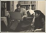 [Walker Evans and Jane Smith Evans, Seated in Apartment at 1666 York Avenue, New York City]