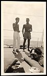 [Walker Evans and Unidentified Man, Possibly Oliver Jennings, Talking to Unidentified Woman, Aboard the Cressida, South Seas Trip]