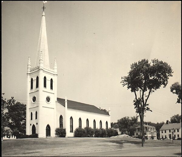 [Gothic Revival Church, Ipswich, Massachusetts], Walker Evans (American, St. Louis, Missouri 1903–1975 New Haven, Connecticut), Gelatin silver print 