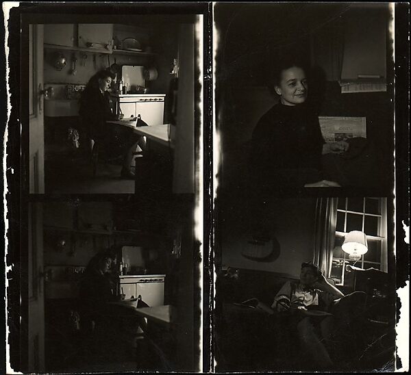 Walker Evans | [Cut Contact Sheet of Four 120mm Negatives: Jane Smith ...