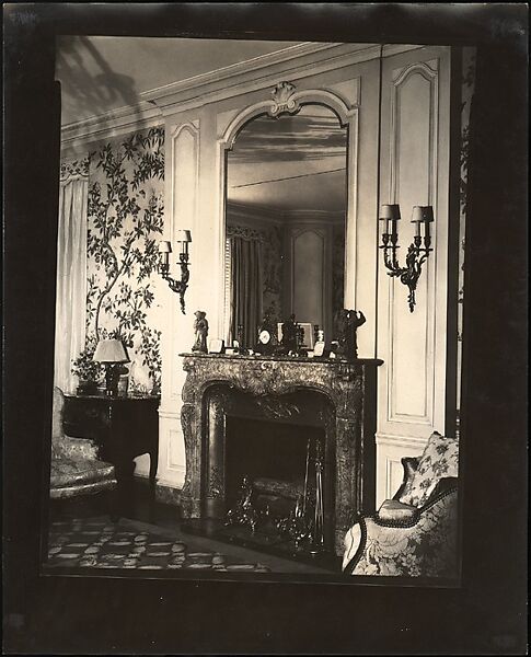 [Fireplace in Living Room, Probably Joseph Verner Reed Family Residence], Walker Evans (American, St. Louis, Missouri 1903–1975 New Haven, Connecticut), Gelatin silver print 