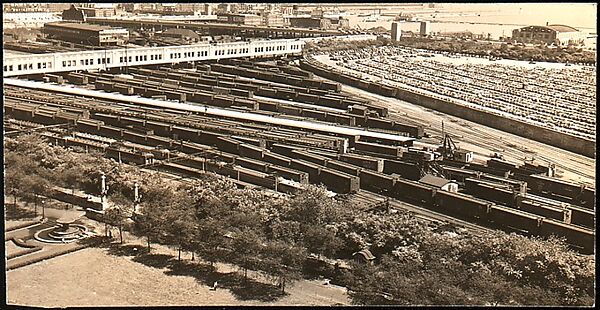 [Train Yard Detail, for Fortune Portfolio: "Chicago: A Camera Exploration"], Walker Evans (American, St. Louis, Missouri 1903–1975 New Haven, Connecticut), Gelatin silver print 