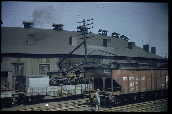 [Views from the Train, for the Series "Along the Right of Way," Fortune Magazine, 1950], Walker Evans (American, St. Louis, Missouri 1903–1975 New Haven, Connecticut), Color film transparencies