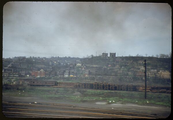 [Views from the Train, for the Series "Along the Right of Way," Fortune Magazine, 1950], Walker Evans (American, St. Louis, Missouri 1903–1975 New Haven, Connecticut), Color film transparencies