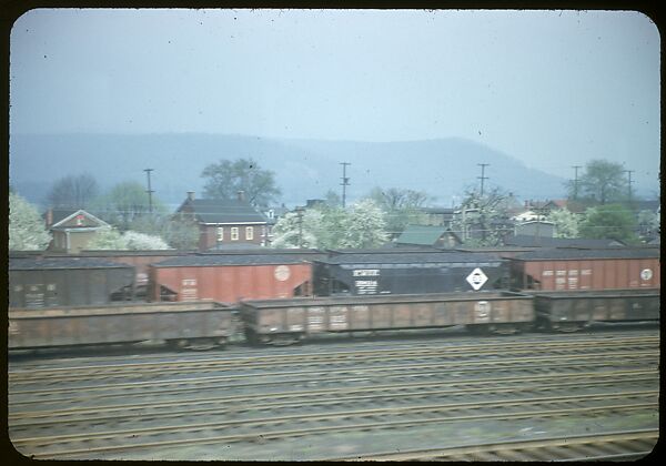 [Views from the Train, for the Series "Along the Right of Way," Fortune Magazine, 1950], Walker Evans (American, St. Louis, Missouri 1903–1975 New Haven, Connecticut), Color film transparencies
