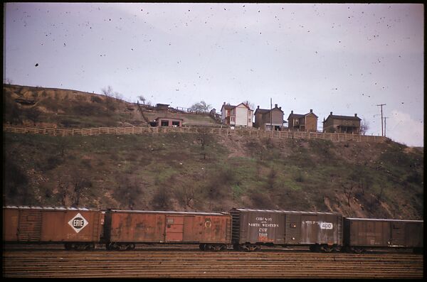 [Views from the Train, for the Series "Along the Right of Way," Fortune Magazine, 1950], Walker Evans (American, St. Louis, Missouri 1903–1975 New Haven, Connecticut), Color film transparencies