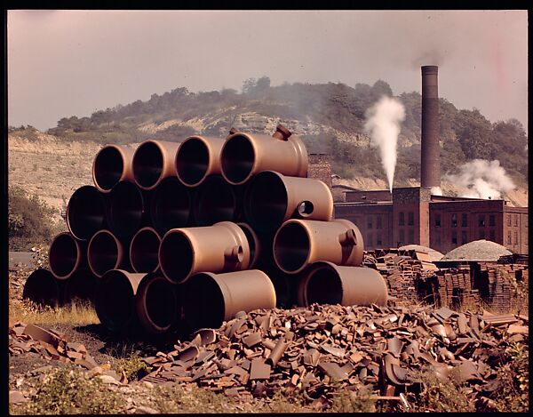 [12 Views of Ohio Clay Plants for Fortune Article "Clay: The Commonest Industrial Raw Material"], Walker Evans (American, St. Louis, Missouri 1903–1975 New Haven, Connecticut), Color film transparency