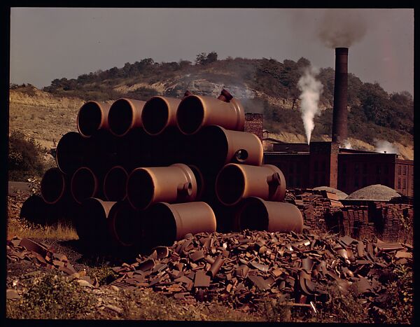 [12 Views of Ohio Clay Plants for Fortune Article "Clay: The Commonest Industrial Raw Material"], Walker Evans (American, St. Louis, Missouri 1903–1975 New Haven, Connecticut), Color film transparency