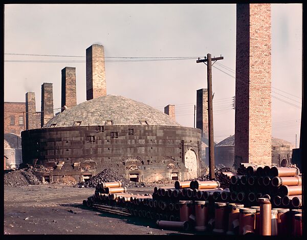 [12 Views of Ohio Clay Plants for Fortune Article "Clay: The Commonest Industrial Raw Material"], Walker Evans (American, St. Louis, Missouri 1903–1975 New Haven, Connecticut), Color film transparency