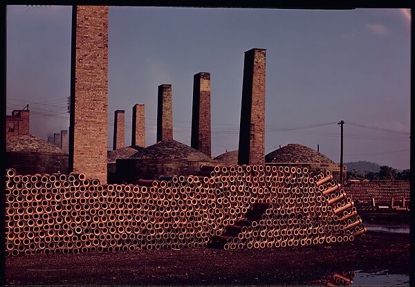 [12 Views of Ohio Clay Plants for Fortune Article "Clay: The Commonest Industrial Raw Material"], Walker Evans (American, St. Louis, Missouri 1903–1975 New Haven, Connecticut), Color film transparency