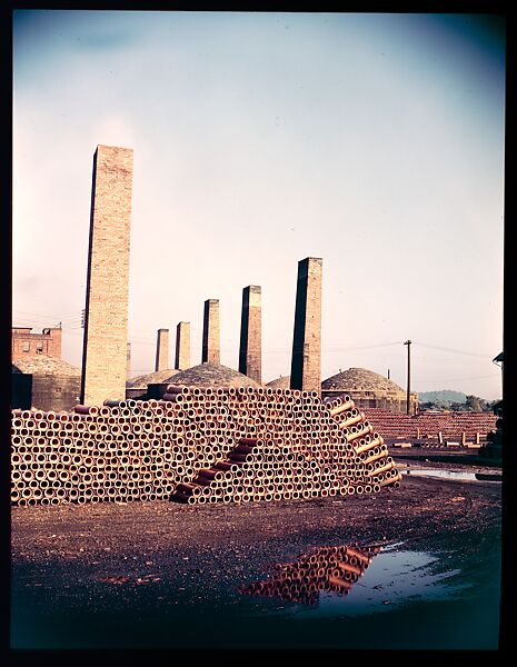 [12 Views of Ohio Clay Plants for Fortune Article "Clay: The Commonest Industrial Raw Material"], Walker Evans (American, St. Louis, Missouri 1903–1975 New Haven, Connecticut), Color film transparency