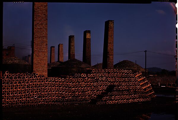 [12 Views of Ohio Clay Plants for Fortune Article "Clay: The Commonest Industrial Raw Material"], Walker Evans (American, St. Louis, Missouri 1903–1975 New Haven, Connecticut), Color film transparency