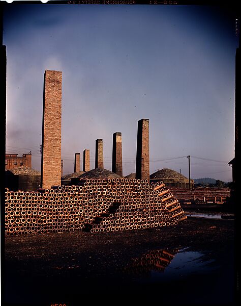 [12 Views of Ohio Clay Plants for Fortune Article "Clay: The Commonest Industrial Raw Material"], Walker Evans (American, St. Louis, Missouri 1903–1975 New Haven, Connecticut), Color film transparency