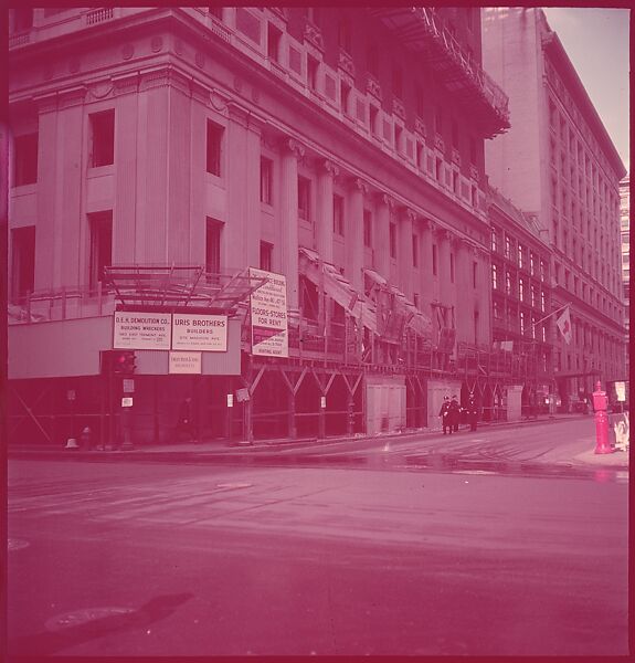 [101 Views and Details of Demolition Sites, New York City, for Fortune Article "The Wreckers"], Walker Evans (American, St. Louis, Missouri 1903–1975 New Haven, Connecticut), Color film transparency