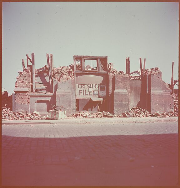 [101 Views and Details of Demolition Sites, New York City, for Fortune Article "The Wreckers"], Walker Evans (American, St. Louis, Missouri 1903–1975 New Haven, Connecticut), Color film transparency
