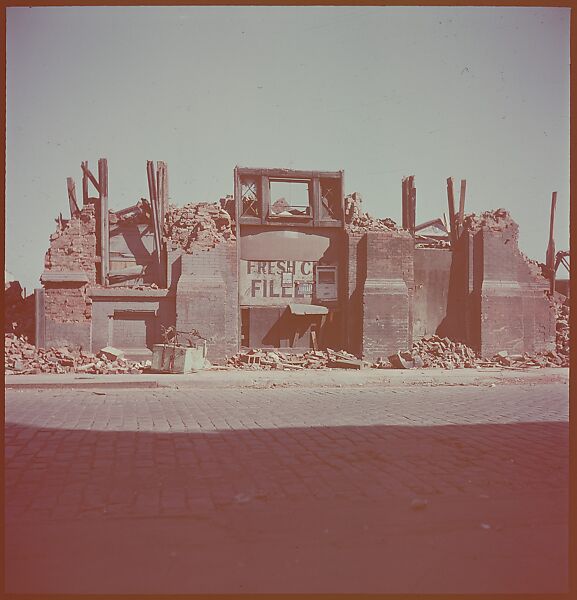 [101 Views and Details of Demolition Sites, New York City, for Fortune Article "The Wreckers"], Walker Evans (American, St. Louis, Missouri 1903–1975 New Haven, Connecticut), Color film transparency