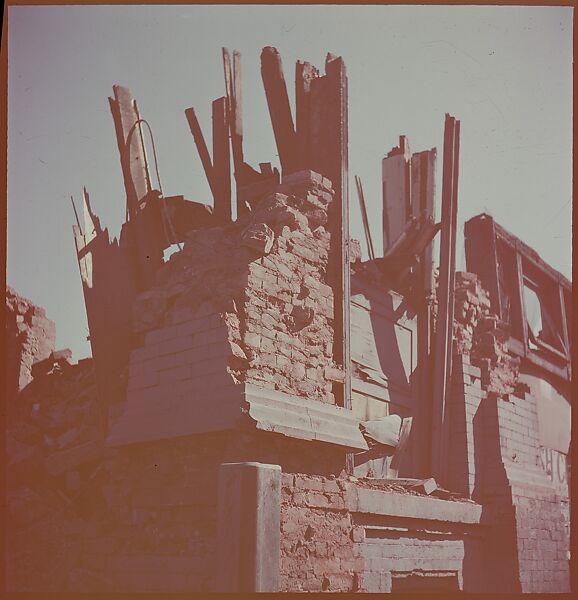 [101 Views and Details of Demolition Sites, New York City, for Fortune Article "The Wreckers"], Walker Evans (American, St. Louis, Missouri 1903–1975 New Haven, Connecticut), Color film transparency