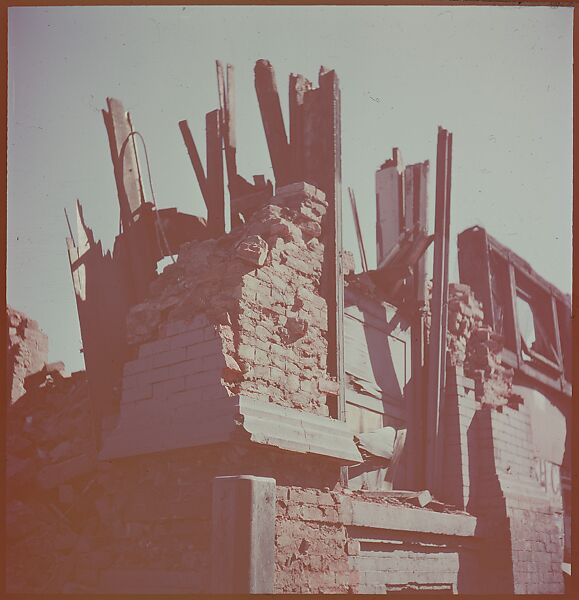 [101 Views and Details of Demolition Sites, New York City, for Fortune Article "The Wreckers"], Walker Evans (American, St. Louis, Missouri 1903–1975 New Haven, Connecticut), Color film transparency