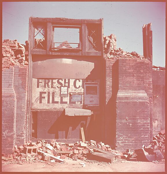 [101 Views and Details of Demolition Sites, New York City, for Fortune Article "The Wreckers"], Walker Evans (American, St. Louis, Missouri 1903–1975 New Haven, Connecticut), Color film transparency