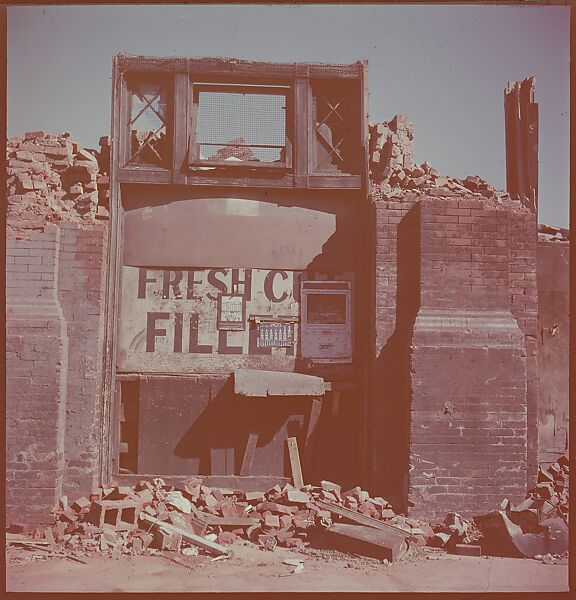 [101 Views and Details of Demolition Sites, New York City, for Fortune Article "The Wreckers"], Walker Evans (American, St. Louis, Missouri 1903–1975 New Haven, Connecticut), Color film transparency