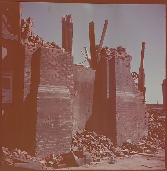 [101 Views and Details of Demolition Sites, New York City, for Fortune Article "The Wreckers"], Walker Evans (American, St. Louis, Missouri 1903–1975 New Haven, Connecticut), Color film transparency
