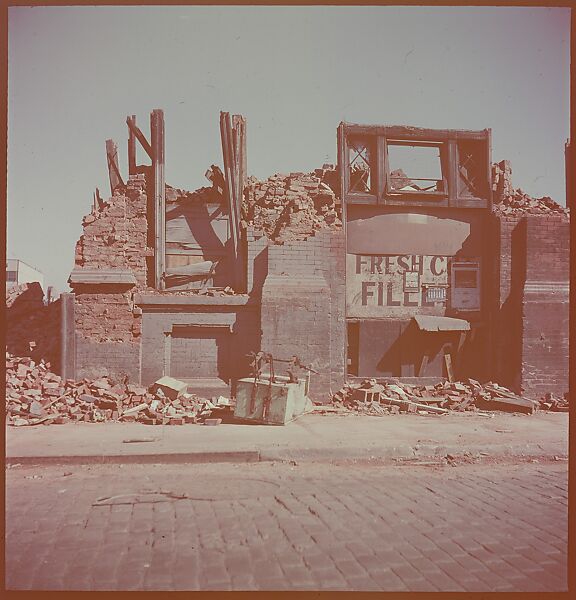 [101 Views and Details of Demolition Sites, New York City, for Fortune Article "The Wreckers"], Walker Evans (American, St. Louis, Missouri 1903–1975 New Haven, Connecticut), Color film transparency