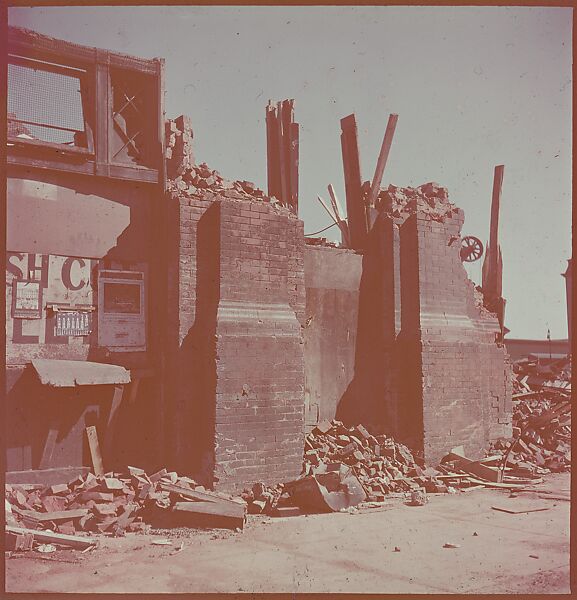 [101 Views and Details of Demolition Sites, New York City, for Fortune Article "The Wreckers"], Walker Evans (American, St. Louis, Missouri 1903–1975 New Haven, Connecticut), Color film transparency