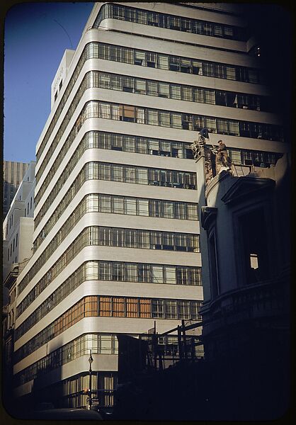 [41 Views and Details of Demolition Sites, Portraits of Wreckers, New York City, for Fortune Article "The Wreckers"], Walker Evans (American, St. Louis, Missouri 1903–1975 New Haven, Connecticut), Color film transparency