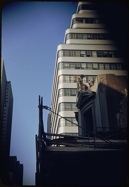 [41 Views and Details of Demolition Sites, Portraits of Wreckers, New York City, for Fortune Article "The Wreckers"], Walker Evans (American, St. Louis, Missouri 1903–1975 New Haven, Connecticut), Color film transparency