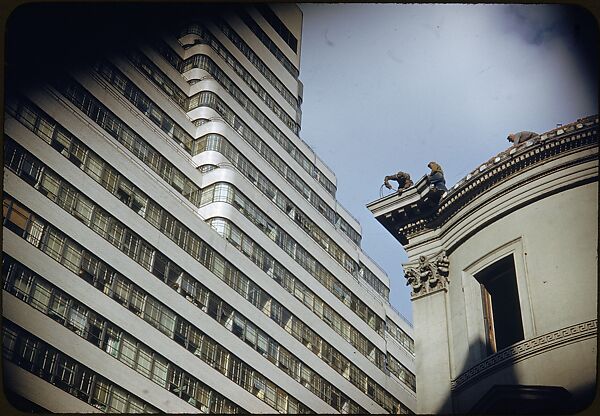 [41 Views and Details of Demolition Sites, Portraits of Wreckers, New York City, for Fortune Article "The Wreckers"], Walker Evans (American, St. Louis, Missouri 1903–1975 New Haven, Connecticut), Color film transparency
