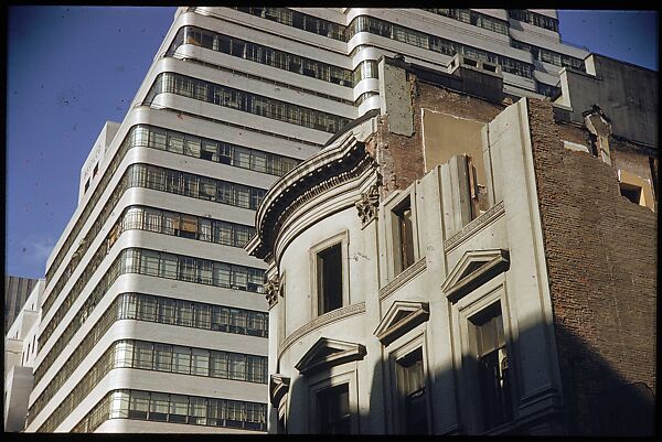 [41 Views and Details of Demolition Sites, Portraits of Wreckers, New York City, for Fortune Article "The Wreckers"], Walker Evans (American, St. Louis, Missouri 1903–1975 New Haven, Connecticut), Color film transparency