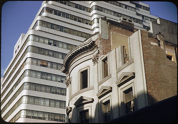 [41 Views and Details of Demolition Sites, Portraits of Wreckers, New York City, for Fortune Article "The Wreckers"], Walker Evans (American, St. Louis, Missouri 1903–1975 New Haven, Connecticut), Color film transparency