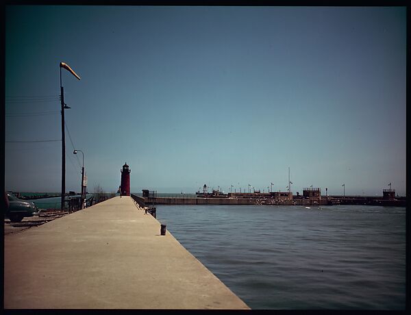 [18 Views of Chicago River and Skyline, for Fortune Article "Chicago River: The Creek That Made a City Grow"], Walker Evans (American, St. Louis, Missouri 1903–1975 New Haven, Connecticut), Color film transparency