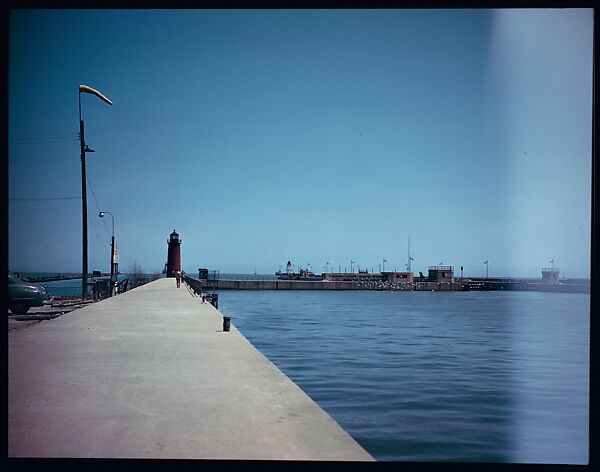 [18 Views of Chicago River and Skyline, for Fortune Article "Chicago River: The Creek That Made a City Grow"], Walker Evans (American, St. Louis, Missouri 1903–1975 New Haven, Connecticut), Color film transparency