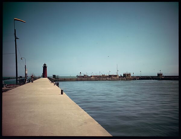 [18 Views of Chicago River and Skyline, for Fortune Article "Chicago River: The Creek That Made a City Grow"], Walker Evans (American, St. Louis, Missouri 1903–1975 New Haven, Connecticut), Color film transparency